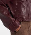 Кроп-кожаная куртка Bateman Veronica Beard, Raisin - фото 5