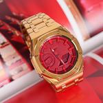 Часы Casio G-Shock Analog-Digital 2100 Series, арт. GA-2100-4A, золотой - фото 3