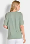 Aus weicher basic tshirt Goldner, Sage - фото 3