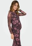 Платье ONLY MATERNITY OLMLOURA MIDI, Hot Fudge/Lilac - фото 4