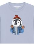Толстовка wat? Apparel Pinguin, цвет serene blue - фото 3