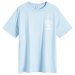 Футболка Sporty & Rich Emblem T-Shirt, цвет Sky Blue & White - фото