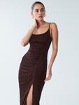 Миди платье BWLDR Lani, Chocolate - фото 3
