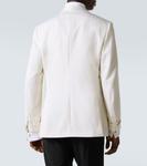 Шерстяной блейзер Brioni, белый - фото 4