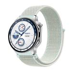 Ремешок совместимый с OPPO Nylon Penc iWatch, бело-радужный на липучке - фото 9