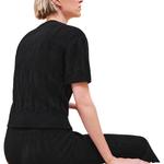 Кардиган женский Hermes с короткими рукавами, черный - фото 2