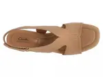 Kyarra Aster Wedge Сандалии Clarks, Tan - фото 7