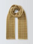Шерстяной шарф в полоску John Lewis, Mustard - фото 2