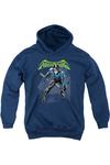 Детская толстовка с капюшоном Batman Nightwing Gildan, темно-синий - фото