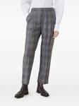 Brunello Cucinelli брюки в клетку, серый - фото 3