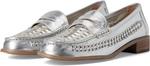 Лоферы Vince Camuto Calie Braided Flat Loafer, цвет Lux Silver - фото