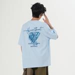 Футболка унисекс Cotton, голубой - фото 9