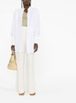 Blanca Vita платье-рубашка оверсайз длины мини, белый - фото 2