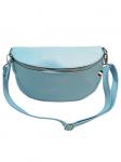 Наплечная сумка Florence Gürteltasche Leder hellblau ca. 29cm - фото 3