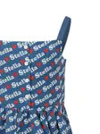 Платье с жаккардовым узором Stella McCartney Kids, синий - фото 3