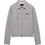 Джинсовая куртка PRADA, серый - фото 3