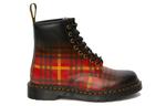 Ботинки Dr.Martens 1460 Tartan Leather Boots Black/Orange/Red - фото 2