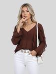 Блуза LapaPlus, коричневый - фото 2