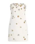 Мини-Платье с ниспадающими цветами Cinq À Sept, белый - фото 4