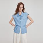 ELLE Рубашка Women's Blue Lapel Moderate - фото 5