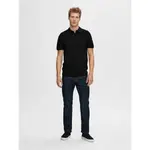 Поло с коротким рукавом Selected Berg, черный - фото 6