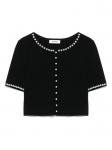 SANDRO укороченный кардиган, черный - фото
