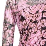 Мини-платье с цветочным принтом и сборками PINKO, розовый - фото 5