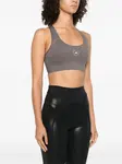 Бюстгальтер-борцовка с логотипом Adidas by Stella McCartney, серый - фото 3