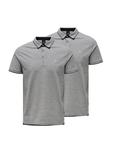 Поло ONLY & SONS Poloshirt Onsefletcher, цвет Light grey melange - фото