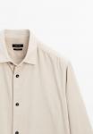 Куртка Massimo Dutti REGULAR FIT OVERSHIRT , Beige - фото 8