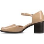 Туфли на широком блочном каблуке Evangeline Journee, patent/nude - фото 4