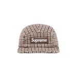 Бейсболка Supreme Houndstooth Wool Camp Cap, цвет Tan - фото