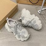 Alxnan Серые женские кроссовки на платформе, цвет Gray - фото 9