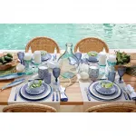 Набор из 2 хлопковых салфеток El Corte Inglés Overlock, темно-синий - фото 3