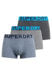 Боксеры Superdry, цвет Graphite/Basalt grey/mottled grey - фото
