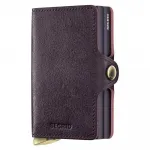 Кошелек Secrid Twinwallet Basco leather, фиолетовый - фото