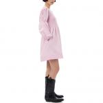GANNI SS24 платье с длинными рукавами женское Bleached Mauve - фото 6