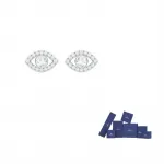 К счастью, серьги-гвоздики для женщин LUCKILY Swarovski - фото