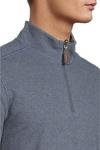 Свитер Johnston & Murphy Men's Reversible Solid Quarter-zip, Blue/Gray - фото 4