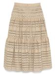 Elie Saab юбка миди с вышивкой, нейтральный - фото 2