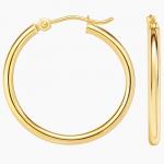 2 мм маленькие идеальные серьги-кольца Brilliant Earth - фото 3