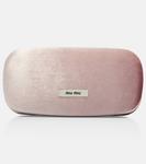 Авиаторские солнцезащитные очки с логотипом Miu Miu - фото 4