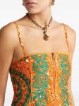 Мини-платье ETRO с пайетками, оранжевый - фото 4