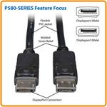 Кабель DisplayPort Tripp Lite DisplayPort Male Cable (15') P580-015 - фото 2