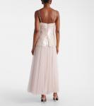 Макси-платье с пайетками Maxine Simkhai, песочный - фото 3