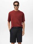 Футболка Single Cotton Boxy Fit Mango, Dark Red - фото
