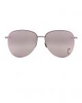 Солнцезащитные очки SL 328/K M Saint Laurent, цвет Shiny Silver - фото