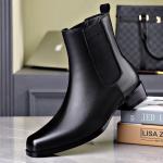 Ботинки Челси мужские черный Luomaike - фото 2