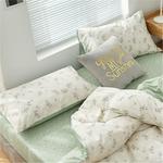 ZUIAI Хлопковая наволочка с мелким принтом и бантом - фото 3