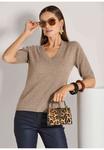 Футболка MADELEINE Basic T-shirt, Berber Melange/Mottled Beige - фото 6